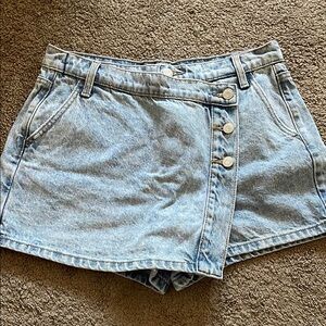 Denim Button-Up Women's Skort